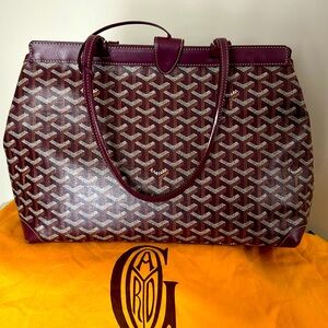 Authentic Goyard Bellechasse- Burgundy